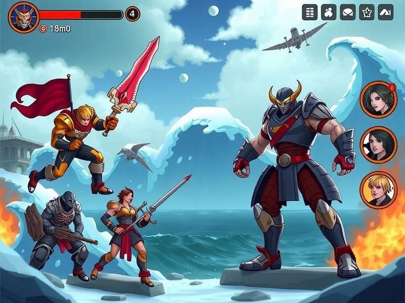 Tidal Wave Titans character selection screen